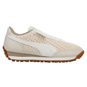 PUMA Womens Easy Rider Knit Lace Up Sneakers Shoes Casual - Beige, Off White