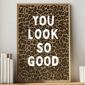 Leopard Print Paper Art Posters, Unframed Wall Decor Prints, Ideal for Home Supplies Use in Living Rooms, Bedrooms, Offices
