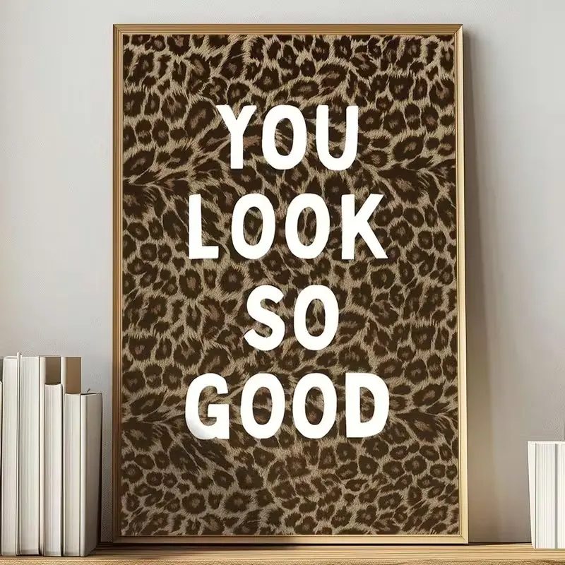 Artistic Leopard Camouflage Print Tube Posters - Frameless, White Border, Trendy Multi-Size (Including 16x24) Home Decoration Wall Prints for Living Rooms, Bedrooms