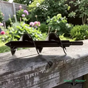 Flower Planting Auger & Grass Plug Tool (2" x 7")