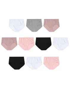 Hanes Breathable Mesh Women's Brief Underwear 10-pack Multi Pack Comfortable Fit Soft Stretch Fabric Bx40as
