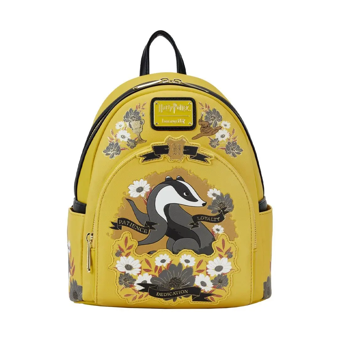 Loungefly Warner Brothers Harry Potter Hufflepuff House Tattoo Mini Functional Backpack, Backpack Bags, Cute Backpack, Casual Backpack
