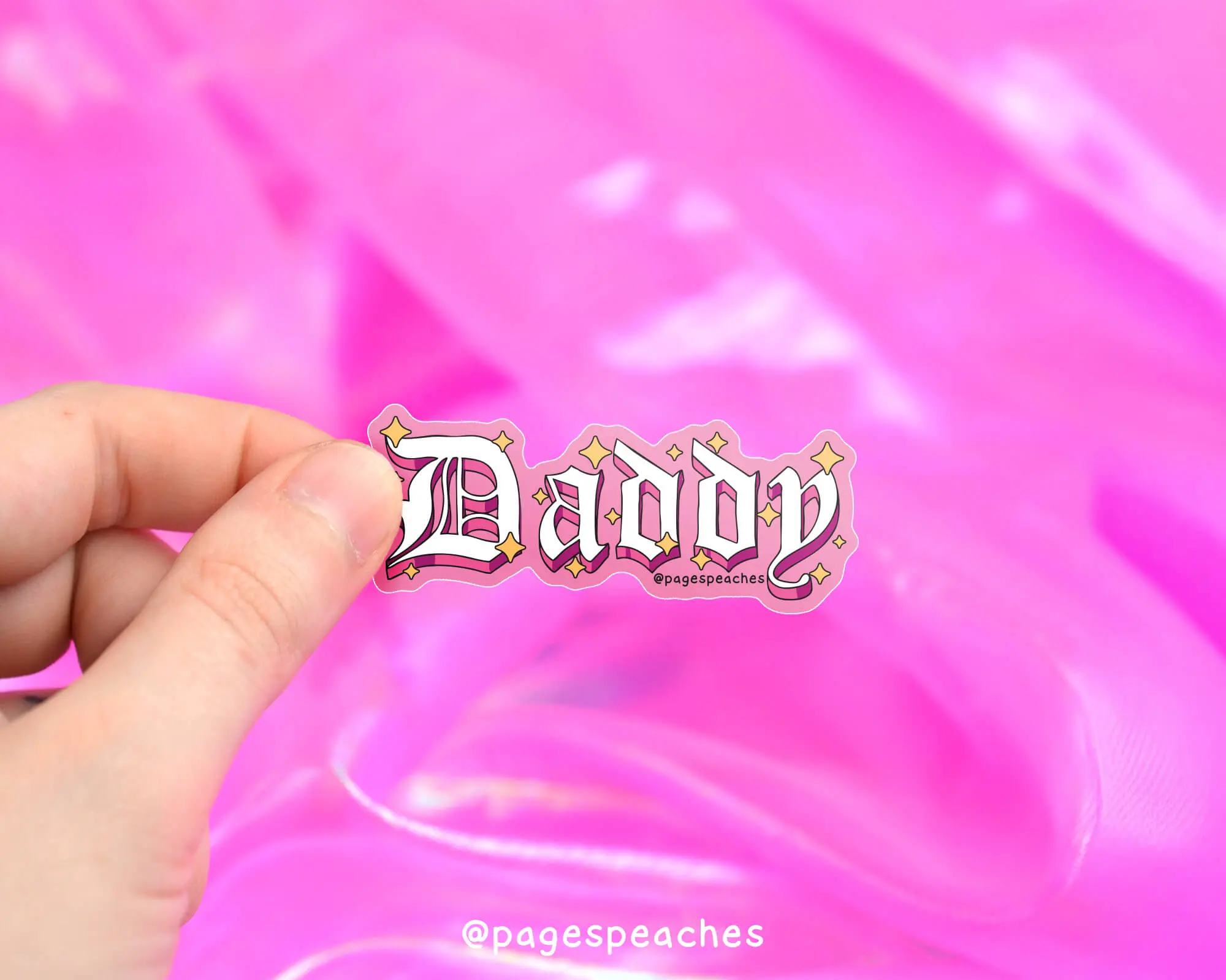 Page's Peaches Daddy Sticker decal Matte Decorative