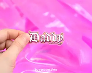Page's Peaches Daddy Sticker decal Matte Decorative