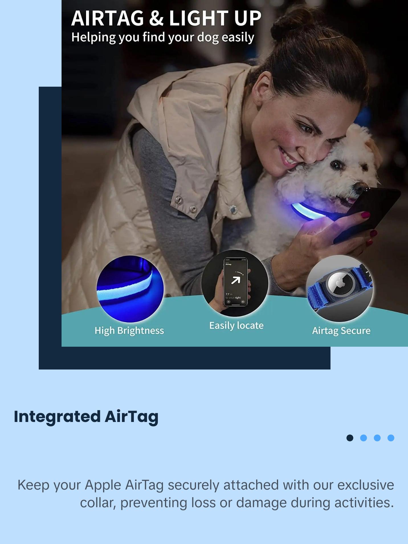 Smart Dog Collars Designed for Apple Air Tag Trackers