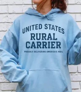 Rural Mail Carrier Hoodie, Postal Service Worker Apparel for Mail Delivery Staff