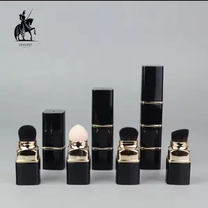 3-in-1 Professional Makeup Brush Set with Cappuccino Liquid Foundation & Blush Brush - Nylon Bristles, Oil-Free, Travel-Friendly Beauty Tool for All Light Beige Types, Includes Sponge & Powder Applicator, Perfect for DIY Application, Makeup Brushes