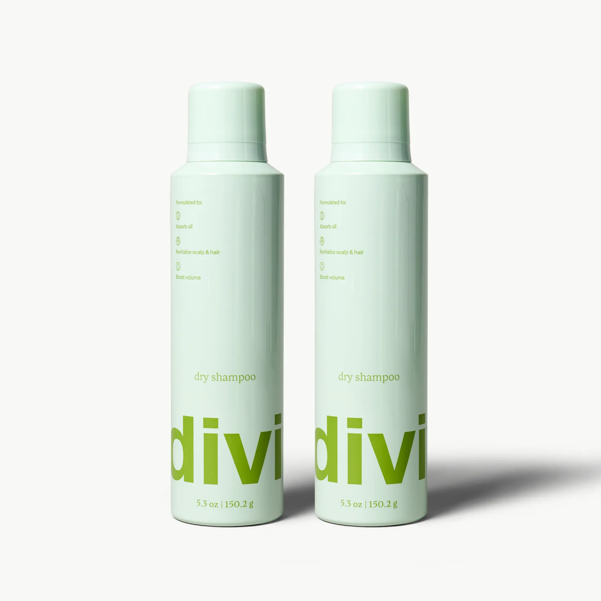 Dry Shampoo Duo for Oily Scalp & Fine Hair, Talc-Free, 2 x 5.3 oz | Divi
