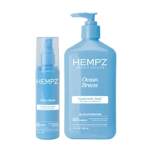 Hempz Exclusive Beauty Actives Ocean Breeze with Hyaluronic Acid Moisturizer & Spray Bundle