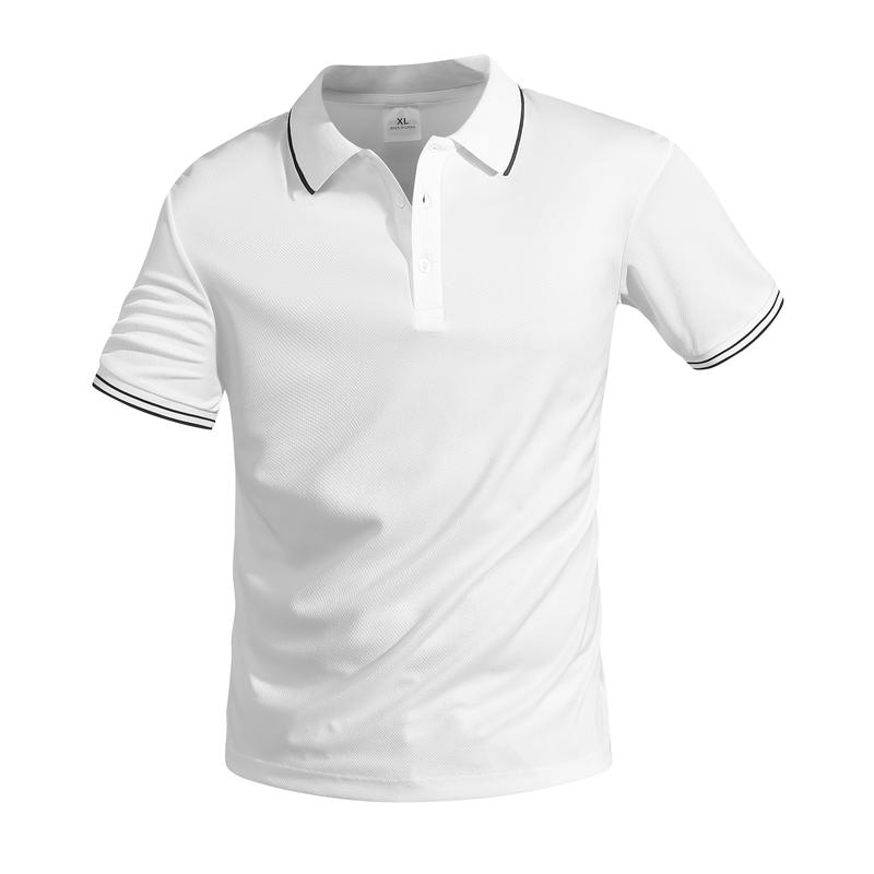 5-Pack Quick-Dry Polo Shirts - Unisex High Stretch Moisture Wicking Business Casual Tops