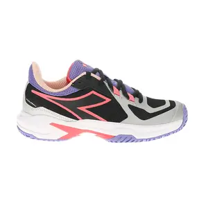 diadora Womens Trofeo 2 All Ground Pickleball Pickleball Sneakers Shoes - Grey, Purple