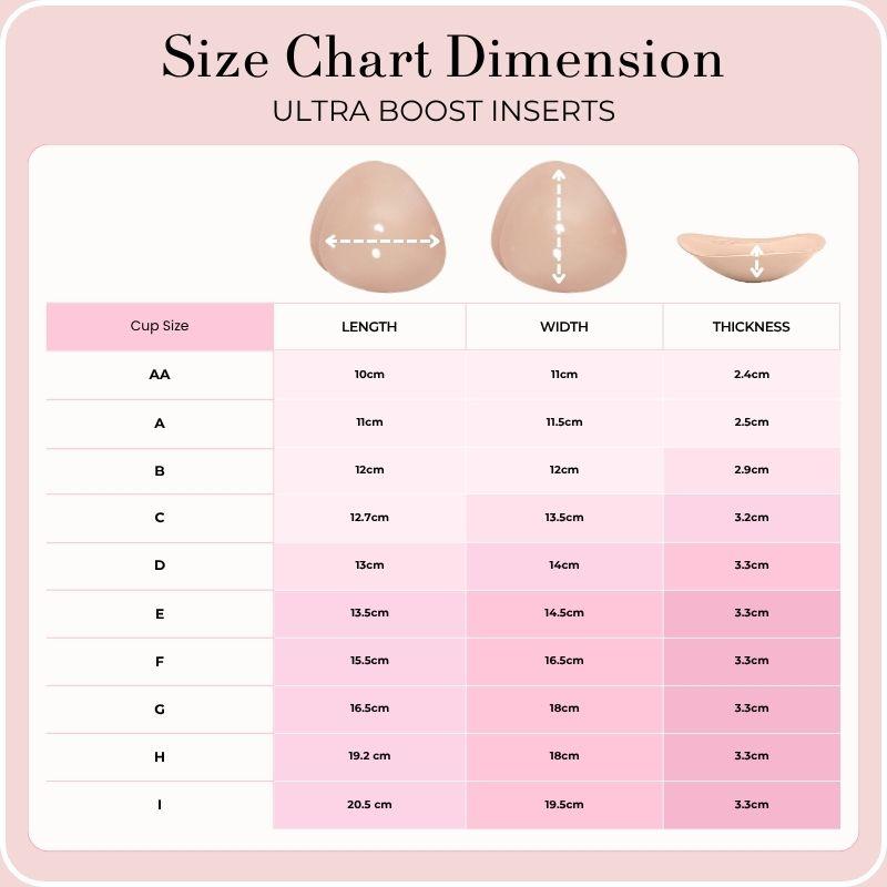 BOOMBA Ultra Boost Inserts | Patented Sticky Fashion Bra Inserts | Increase 2 Cups | Outfit enhancer | Perfect For Dresses, Bikinis, Tops | 40+ Uses Per Pair