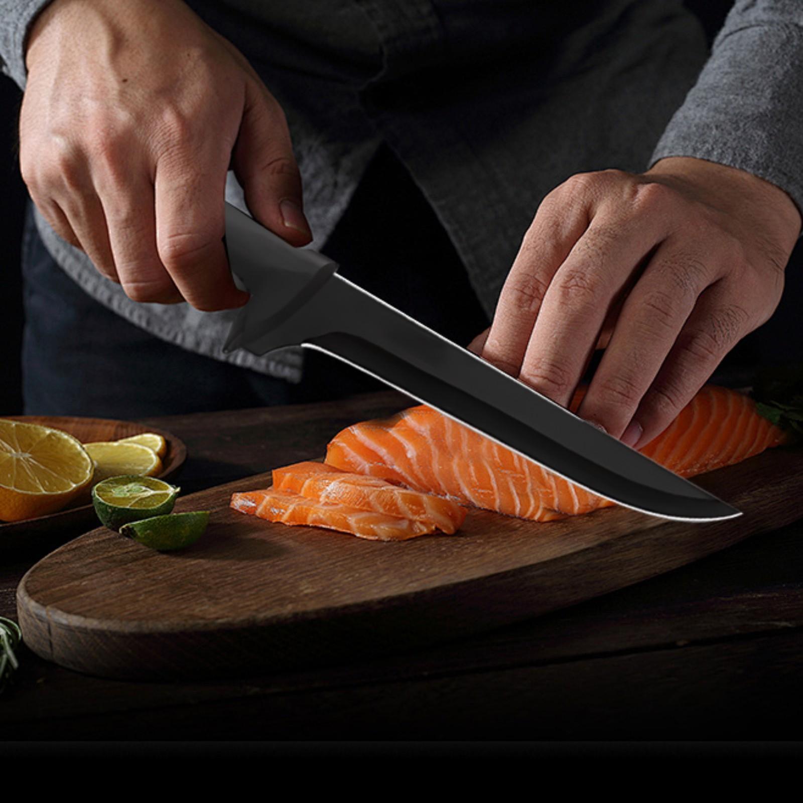 15-Piece Stainless Steel Kitchen Knife Set – Including Practical Tools Like Knives and Scissors, Equipped with a Knife Block for Storage, an Essential Food Cutting Tool Set for Modern Homes. Utensils Kitchenware