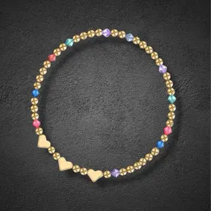 Self-Love Bracelet - Heart Bead Bracelet - Custom - Meaningful - Impactful