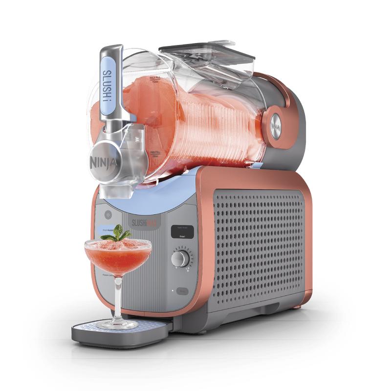 Ninja SLUSHi Max Smart Frozen Drink Maker 150 oz Blue & Peach with Slushi Assist Technology for Perfect Slushies! Smoothies Blenders Usb Portable Blender