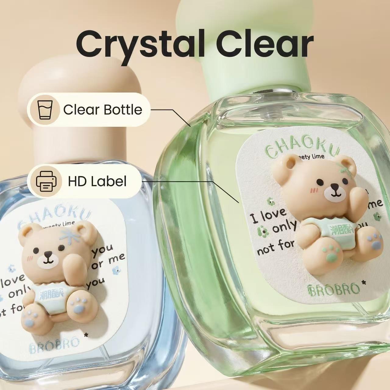 mini Bear perfume, unisex fragrance spray Fresh Fruit long-lasting scent sandalwood fruity woody cool girl gift Sweet marine design  Cologne