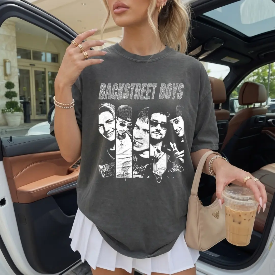 Vintage Backstreet Boys 2026 Shirt, Faux Glitter Effect BSB Sphere Merch, Retro 90s Pop Music Graphic Tee, Aesthetic Y2K Streetwear Top, Casual Unisex Fan Gift, for Men Women