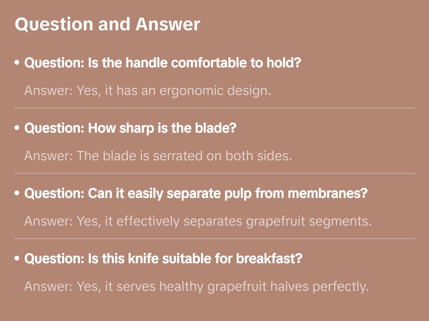 Grapefruit Knife Kitchen Stainless