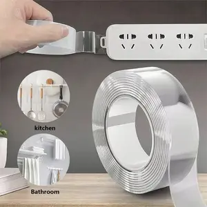 Double-Sided Heavy-Duty Tape (9.85 feet) Christmas Gift, Nano Double-Sided Tape, Clear Mounting Tape, Picture Hanging Adhesive Strip.