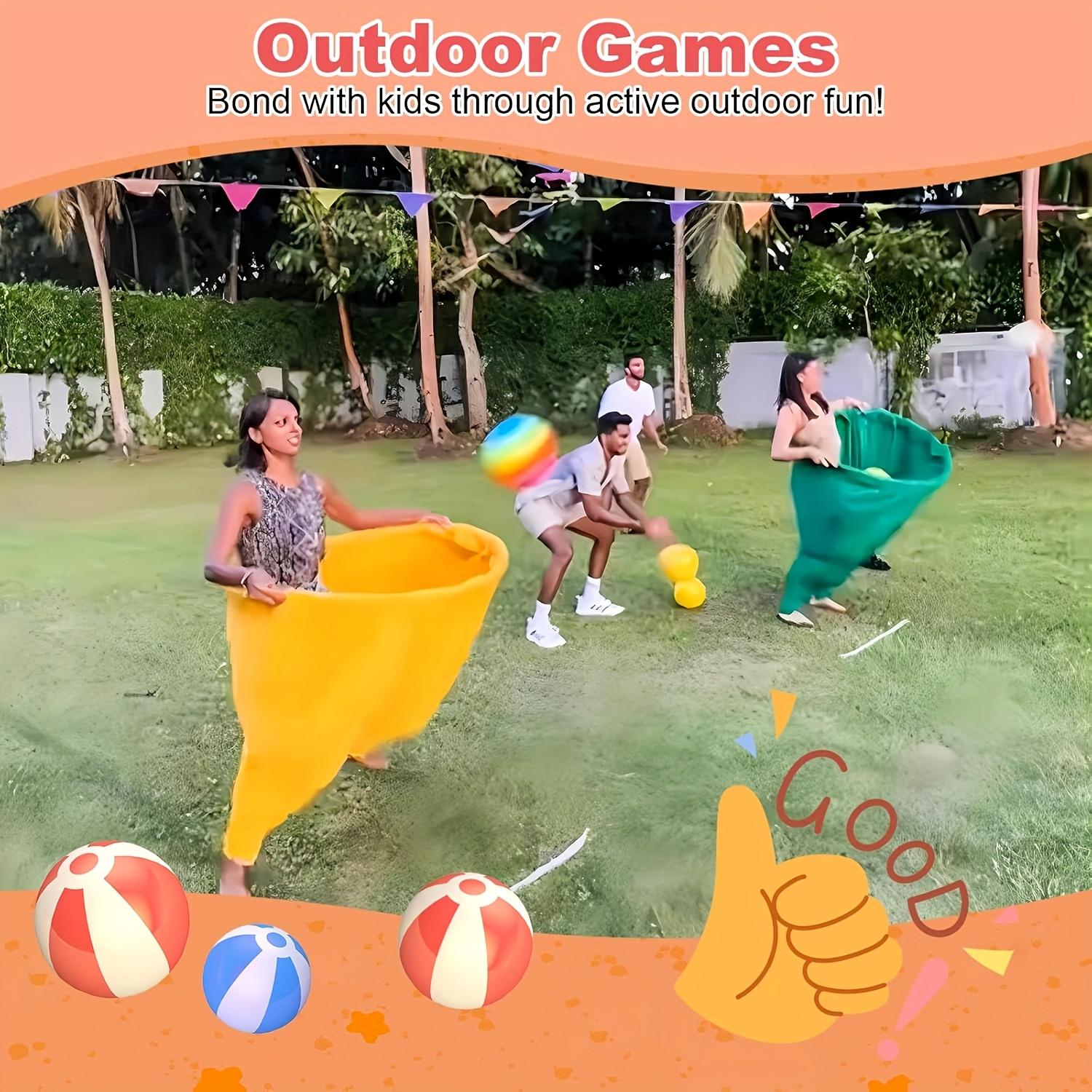 Easter family party games,2PC Granny Pants Yard Game Set,oversize Granny Pants,Children's indoor/lawn throwing games,Parent-child Game Set, Giant Pants, with Bouncy Ball and Pump, Large Outdoor Day Family Fun Party Toss Game excellent gift for children