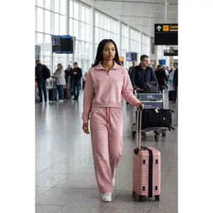 NO WEAPON FORMED®  WOMENS LASER ETCHED & RHINESTONE PINK SWEAT SUIT