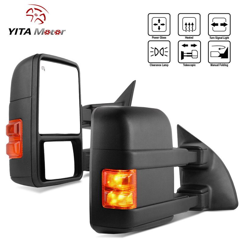 YITAMOTOR Power Heated Towing Mirror Car Accessories Compatible with 1999-2007 Ford F250 F350 F450 F550 Super Duty for Enhanced Safety and Visibility
