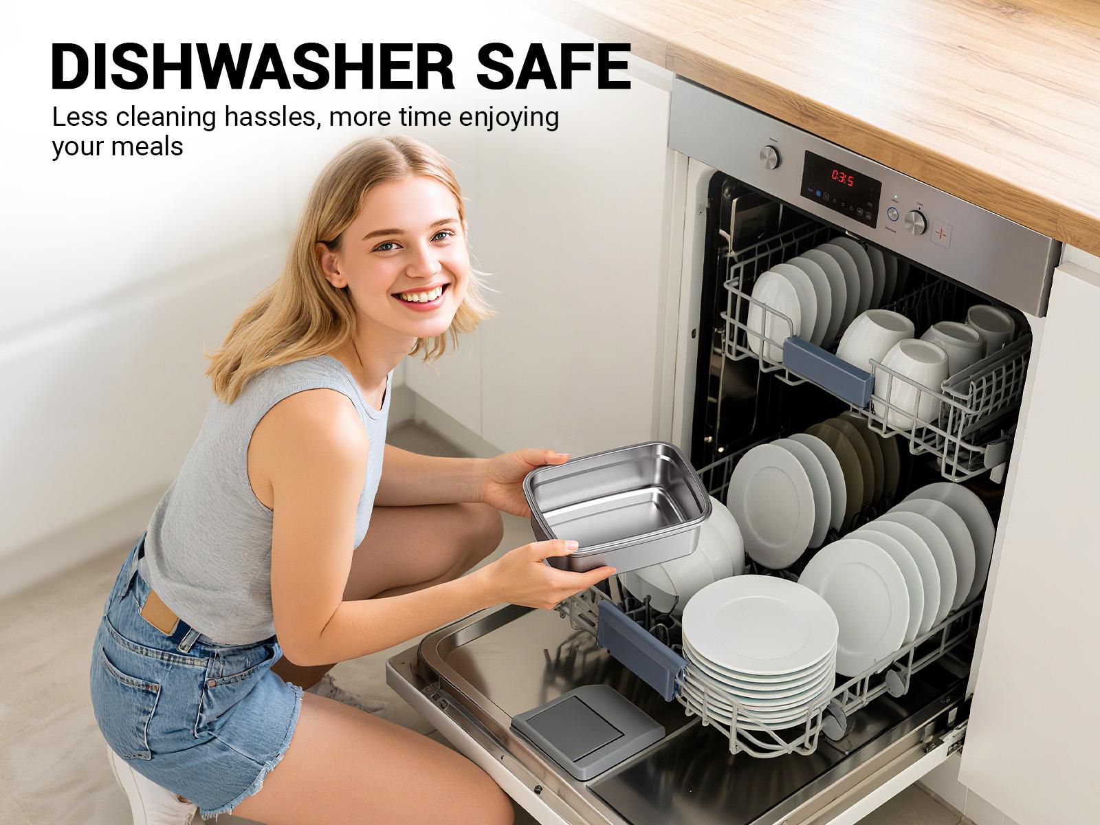 OGERY Self-Heating Electric Lunch Box, 100W Faster Heated Cordless Lunch Box for Adults with Automatic Heating, 40 fl oz 304 Stainless Steel Food Warmer with Timer for Hot Meals Anywhere