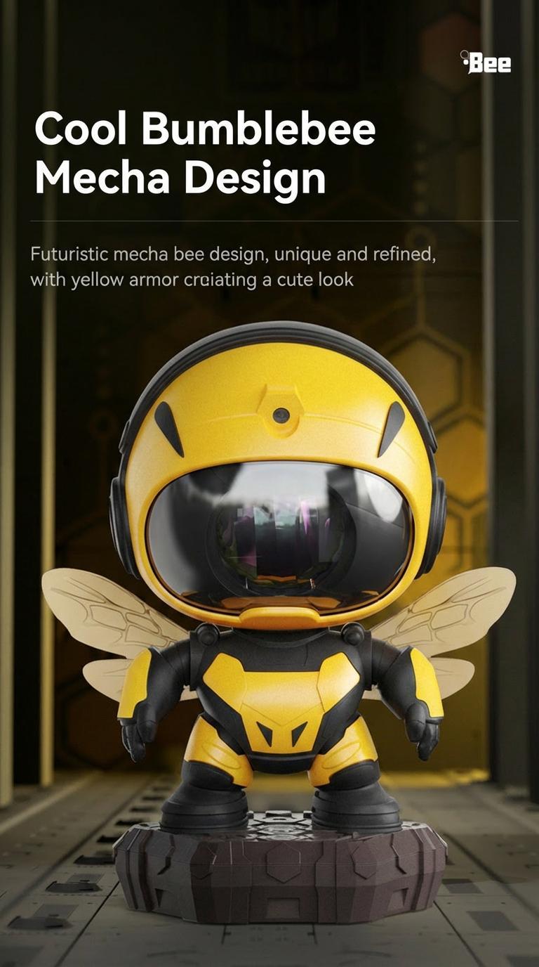 Gen 2 Bee Astronaut Galaxy Projector Night Light, Bluetooth Star Projector with Remote & Timer, LED Nebula Ceiling Light for Kids Room, Bedroom Decor, Cute Honeybee Aesthetic Lamp, Romantic Gift for Couples, Valentine’s Day & Christmas