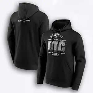 Roman Reigns OTC 10 Star Hoodie, Black Mens WWE Fan Apparel, Tribal Chief Wrestling Gear, Modern Sports Gift for Him