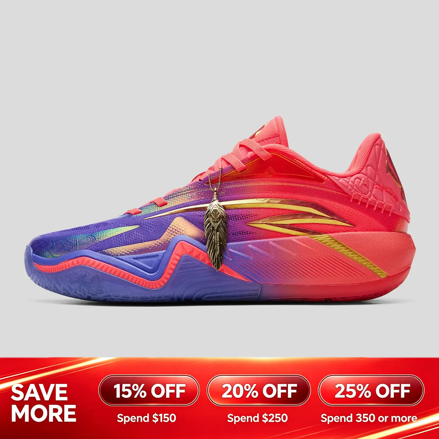 [Back to School] ANTA Men KAI 3 "432HZ" Basketball Shoes Purple Pink Anti-slip Professional Performance Rebound Sports Shoes BTS