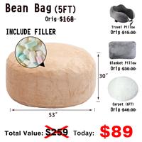 5FT Cream (Include Filler U-pillow Blanket Carpet)