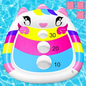 Unicorn Kids Fun Pool Toys,Inflatable Cornhole Board Floating Water Game Outdoor Swim Play for Adults Family,Cool Summer Party Gift for 6 7 8 9 10 12 Year Old Boy Girl Teen