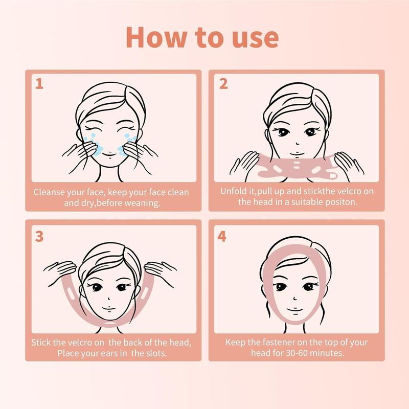 Chin Strap for Sleeping, Reusable Double Chin Reducer Eliminator for Women, V Line Lifting Mask Face Slimming Strap, Breathable Jawline Exerciser Lifting & Firming Prevent Sagging Chin Strap for Sleeping, Reusable Double Chin Reducer Eliminator for Women, V Line Lifting Mask Face Slimming Strap, Breathable Jawline Exerciser Lifting & Firming Prevent Sagging