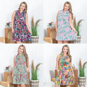 Coral Sands Printed Dress