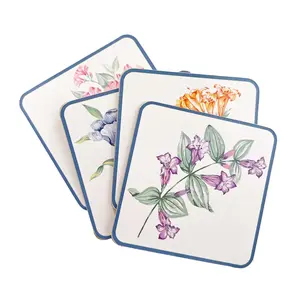 Lenox Butterfly Meadow Garden Cork Coasters, Set of 4