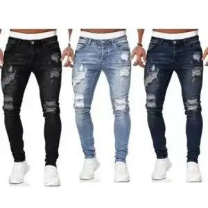 Men's slim fit elastic denim jeans, solid color, regular length, suitable for all seasons, classic style, medium stretch fabric, tailor-made, men's fashionable jeans, men's pants, street wear, beige pocket straight leg pants