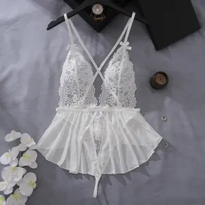 Lace Sexy Bodycon Dress, Alluring Floral Pattern, Fitted Natural Waist Design, Perfect for Everyday Wear & Stylish Womenswear Bodysuit Lingerie Style Elegance Lingerie