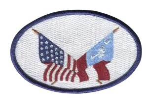 Succession Golf Patch Oval 4" wide, 2. 5" tall (Not an Iron-on Patch)