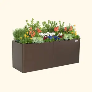 32" Extra Tall Modern 27" x 83" Metal Raised Garden Bed Heavy Duty Planter for Outdoor Planters Commercial Grade Materials