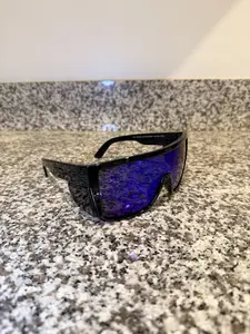 BUZZ BOMB ANSI Z87+ Safety Sunglasses Mirrored Colored Lens Side Protection Removable Side Shields Eye Protection