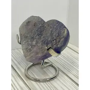 HQ Unique Fluorite Cubic Heart Geode for protection, memory, & mental health