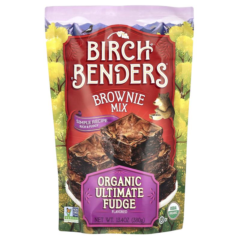Birch Benders Brownie Mix, Organic Ultimate Fudge, 13.4 oz (380 g)