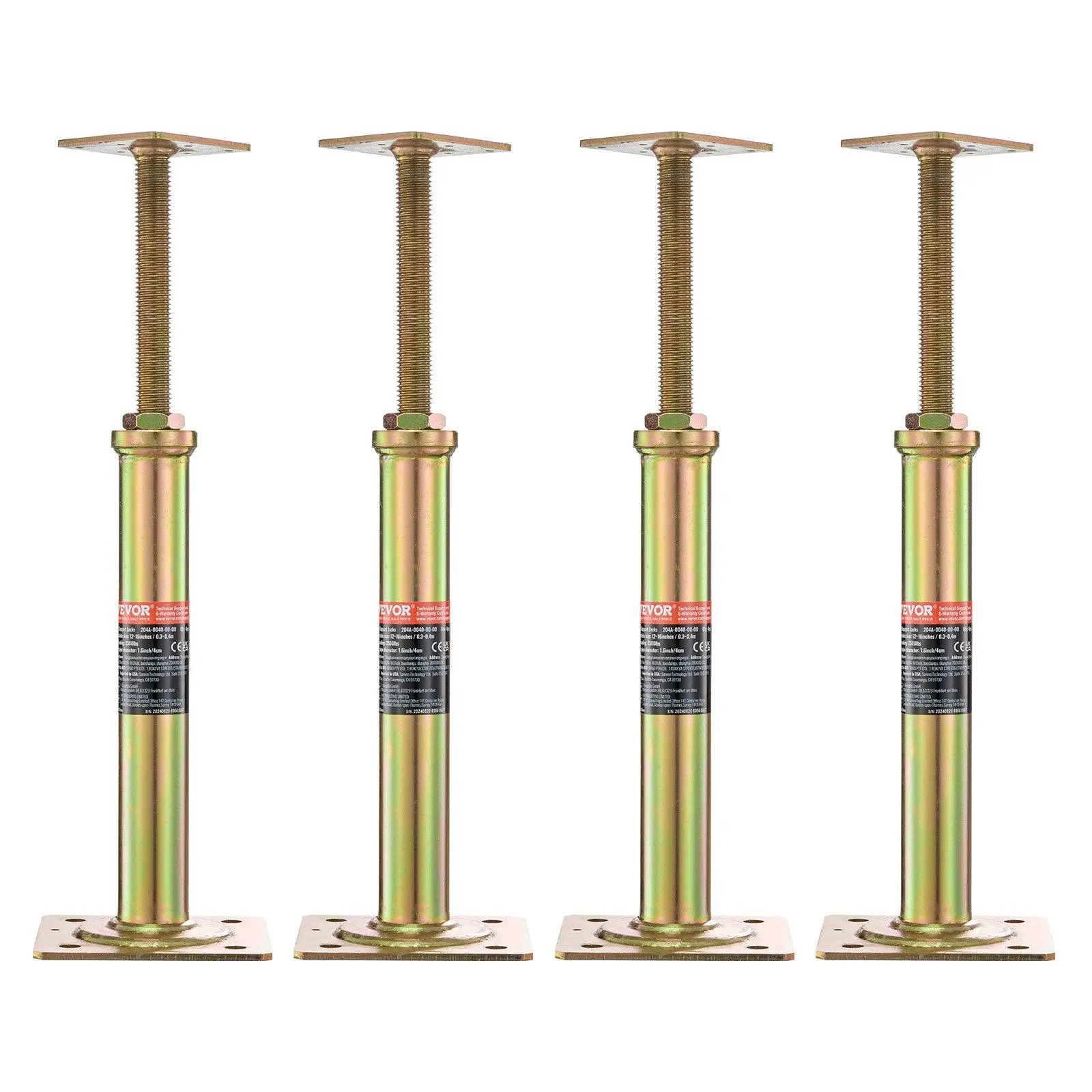 【SummerFinds】VEVOR Adjustable Floor Jack Post House Floor Leveling Lift 11.6"-16" Height
