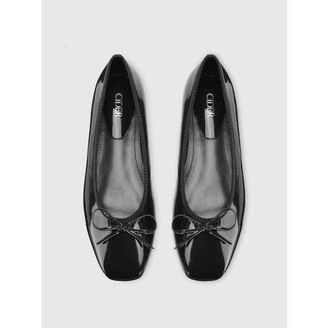 CIDER Bowknot Decor Square Toe Ballet Mary Jane Flats