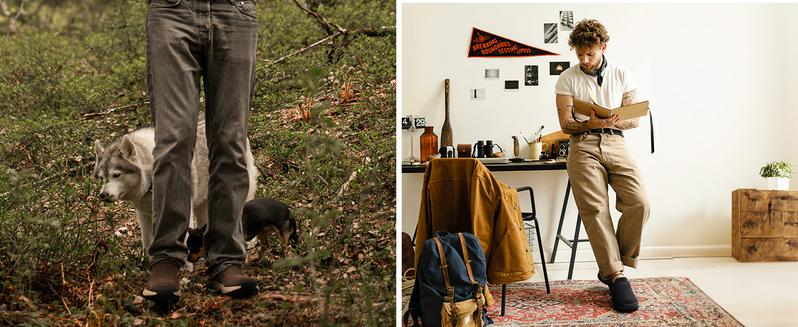 FitVille Men's Low-Top LugMax Outdoor Slip-On V3 with Classic Comfort Rubber, Closed Design, Anti-Smashing Features, Jet Black - Runner Walking Shoes Casual Sneakers Fathersdaygift