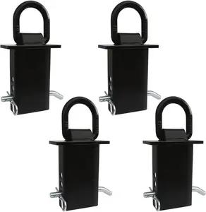 4PCS 16200Lbs Trailer Stake Pocket D Ring Tie Downs Fit for Flated Trucks and Trailers with Standard 2" X 4" Stake Pockets lifgarfe