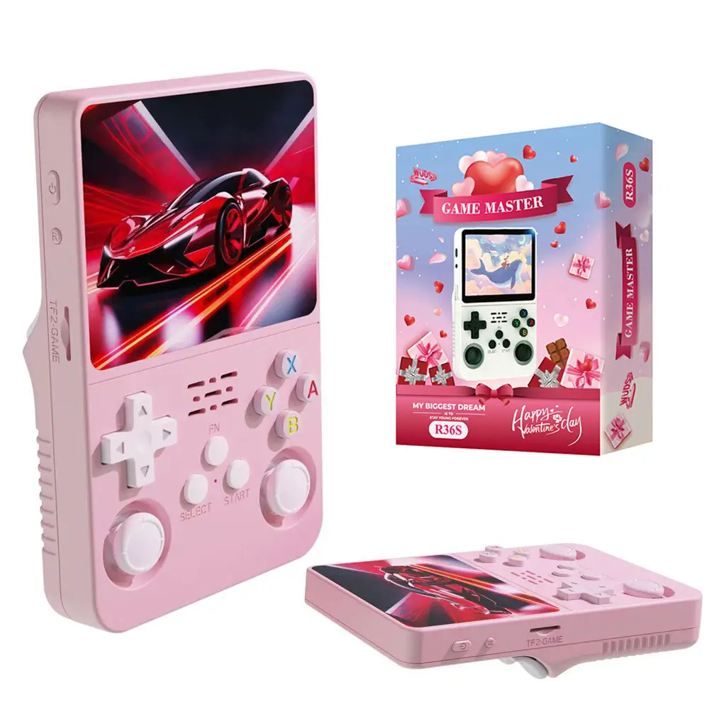 WUDS R36S Handheld Console  3.5" IPS Screen, Linux System,  32GB+64GB TF Card Memory, Portable Handheld , Ideal for Teenage Boy Gifts, Mens Gifts,back to school,back to school haul