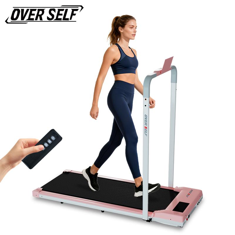 OVER SELF Walking pad Treadmill, 6.2MPH Portable Folding Treadmill with Handle Remote Control, Under Desk Treadmill Easy Storage Home Gym Fitness Equipment Workout Gear