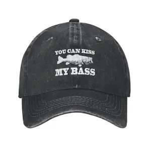You Can Kiss My Bass Baseball casquette Cap Golf Hat Outdoor Casual Hat Daily Sports Cap For Men Women