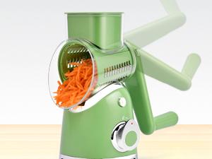 SUSTEAS 6-in-1 Heavy-Duty Cheese Grater & Slicer – Essential Kitchen Gadgets with Suction Base for Safe Veg Prep